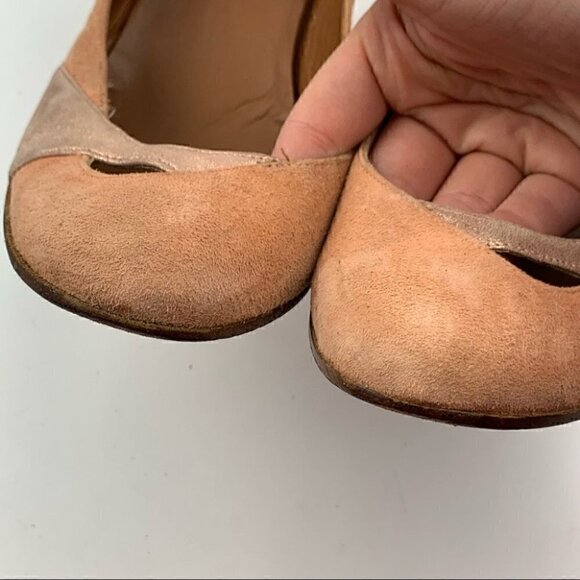 Marc jacobs heels 7 peach rose gold Italian suede Y2k vintage - Picture 9 of 11